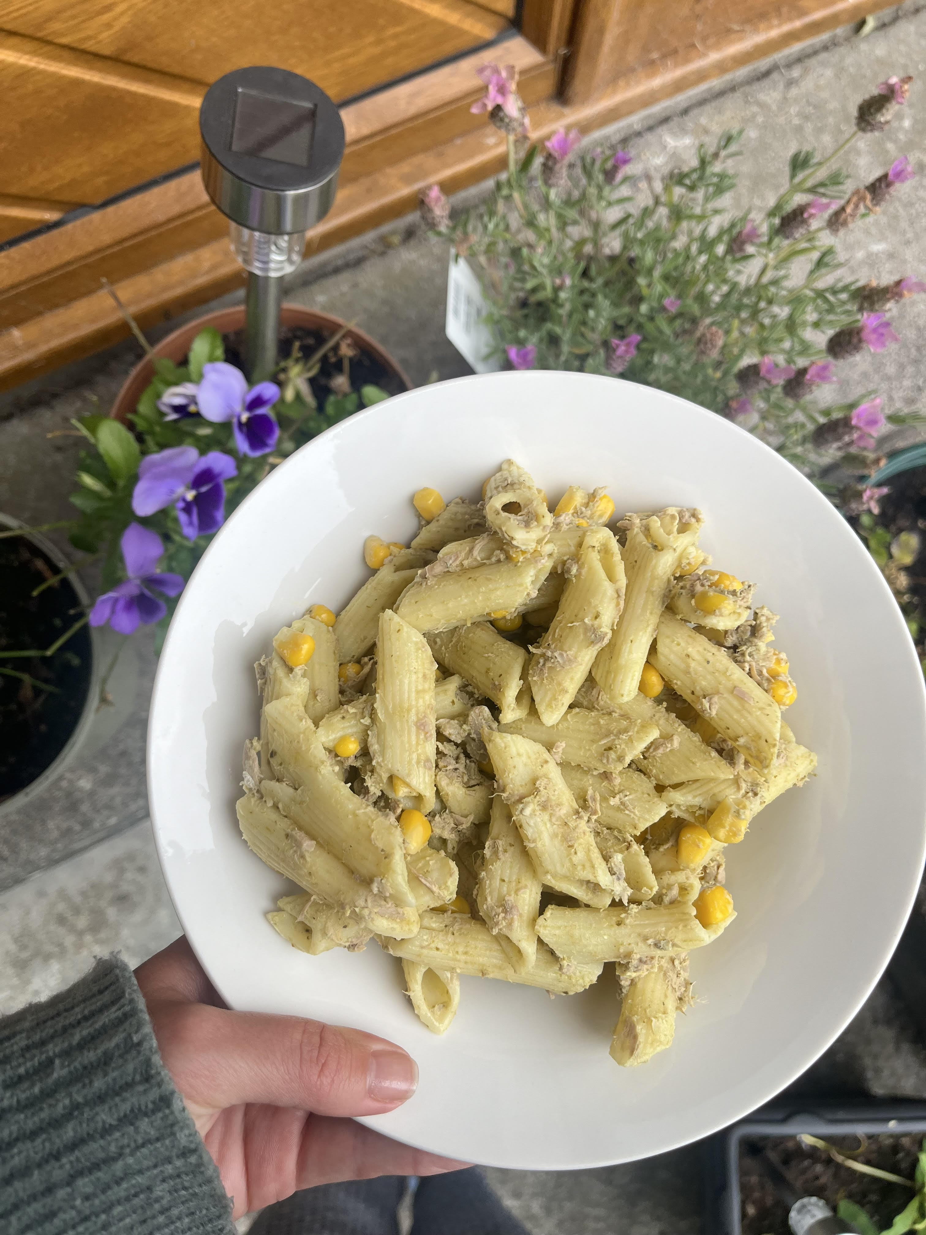 Easy Tuna Pesto Pasta